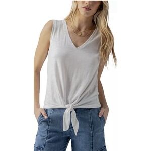 sanctuary top Women's V Neck Sleeveless Tie-Hem Tank Top Women Sz XL  New NWT